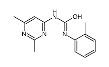 1-(2,6-dimethylpyrimidin-4-yl)-3-(2-methylphenyl)urea结构式