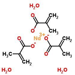 Neodymium methacrylate, trihydrated Structure