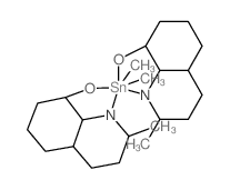 Tin,dimethylbis(2-methyl-8-quinolinolato-N1,O8)-, (OC-6-12)- (9CI) Structure