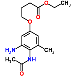 Ethyl 4-(4-acetamido-3-amino-5-methylphenoxy)butanoate结构式
