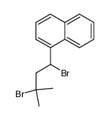 1,3-dibromo-3-methyl-1-(1'-naphthyl)butane结构式