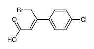 (Z)-4-bromo-3-(4-chlorophenyl)but-2-enoic acid Structure