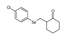 2-[[(p-chlorophenyl)selenenyl]methyl]-1-cyclohexanone Structure