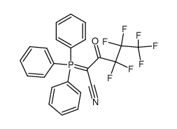 4,4,5,5,6,6,6-heptafluoro-3-oxo-2-(triphenyl-l5-phosphanylidene)hexanenitrile结构式