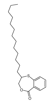 2-tridecyl-2,3-dihydro-4,1-benzoxathiepin-5-one结构式