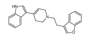 3-[1-[2-(1-benzofuran-3-yl)ethyl]-3,6-dihydro-2H-pyridin-4-yl]-1H-indole Structure