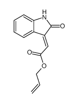 allyl (E)-2-(2'-oxoindolin-3'-ylidene)acetate结构式