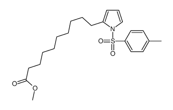 methyl 10-[1-(4-methylphenyl)sulfonylpyrrol-2-yl]decanoate Structure