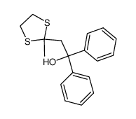 2-(2-Methyl-1,3-dithiolan-2-yl)-1,1-diphenylethanol结构式