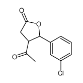 4-acetyl-5-(3-chlorophenyl)oxolan-2-one Structure