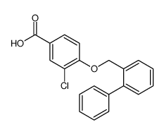 3-chloro-4-[(2-phenylphenyl)methoxy]benzoic acid Structure