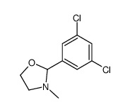 2-(3,5-dichlorophenyl)-3-methyl-1,3-oxazolidine结构式
