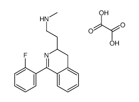 2-[1-(2-fluorophenyl)-3,4-dihydroisoquinolin-3-yl]-N-methylethanamine,oxalic acid Structure