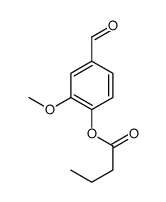 (4-formyl-2-methoxyphenyl) butanoate结构式