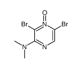 2,6-dibromo-3-(dimethylamino)pyrazine 1-oxide Structure