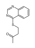 4-quinazolin-4-ylsulfanylbutan-2-one结构式