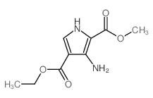 3-氨基-1H-吡咯-2,4-二甲酸2,4-二乙酯结构式