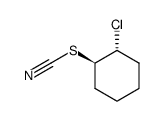 (+/-)-trans-2-chloro-cyclohexyl thiocyanate Structure