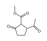 methyl 2-acetyl-5-oxocyclopentane-1-carboxylate Structure