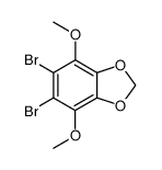 1,2-dibromo-3,6-dimethoxy-4,5-methylenedioxybenzene结构式