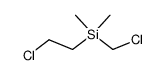 (2-chloroethyl)(chloromethyl)dimethylsilane Structure