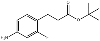 3-(4-Amino-2-fluoro-phenyl)-propionic acid tert-butyl ester Structure