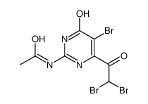 N-[5-bromo-6-(2,2-dibromoacetyl)-4-oxo-1H-pyrimidin-2-yl]acetamide结构式