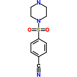 4-(1-Piperazinylsulfonyl)benzonitrile Structure