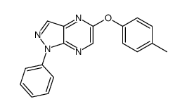 5-(4-methylphenoxy)-1-phenylpyrazolo[3,4-b]pyrazine结构式