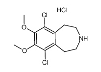 6,9-dichloro-7,8-dimethoxy-2,3,4,5-tetrahydro-1H-3-benzazepine hydrochloride结构式