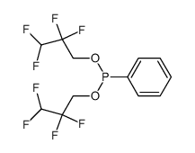 di(1,1,3-trihydrotetrafluoropropyl)phenyl phosphonite Structure