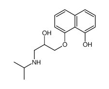 8-[2-hydroxy-3-(propan-2-ylamino)propoxy]naphthalen-1-ol结构式
