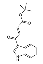 tert-butyl 4-(1H-indol-3-yl)-4-oxobut-2-enoate Structure