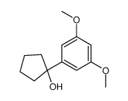 1-(3,5-dimethoxyphenyl)cyclopentan-1-ol结构式
