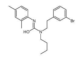 1-[2-(3-bromophenyl)ethyl]-1-butyl-3-(2,4-dimethylphenyl)urea结构式