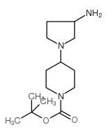 TERT-BUTYL 4-(3-AMINOPYRROLIDIN-1-YL)PIPERIDINE-1-CARBOXYLATE structure