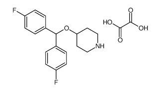4-[bis(4-fluorophenyl)methoxy]piperidine,oxalic acid Structure