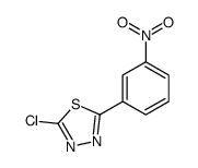 2-chloro-5-(3-nitrophenyl)-1,3,4-thiadiazole Structure