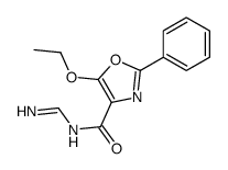 N-(aminomethylidene)-5-ethoxy-2-phenyl-1,3-oxazole-4-carboxamide结构式