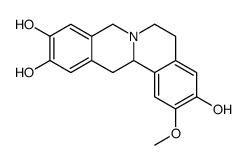 (13aS)-2-methoxy-6,8,13,13a-tetrahydro-5H-isoquinolino[2,1-b]isoquinoline-3,10,11-triol结构式