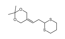 5-[2-(1,3-dithian-2-yl)ethylidene]-2,2-dimethyl-1,3-dioxane Structure
