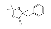 4-benzyl-2,2,4-trimethyl-1,3-oxathiolan-5-one Structure