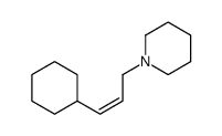 1-(3-cyclohexylprop-2-enyl)piperidine结构式