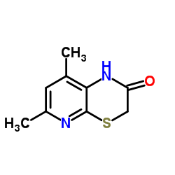 6,8-Dimethyl-1H-pyrido[2,3-b][1,4]thiazin-2(3H)-one结构式