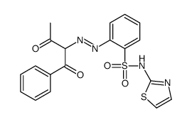 2-[(1,3-dioxo-1-phenylbutan-2-yl)diazenyl]-N-(1,3-thiazol-2-yl)benzenesulfonamide Structure