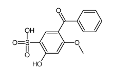 5-benzoyl-2-hydroxy-4-methoxybenzenesulfonic acid结构式