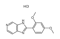 2-(2,4-dimethoxyphenyl)imidazo<4,5-c>pyridine hydrochloride结构式