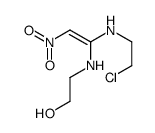 2-[[1-(2-chloroethylamino)-2-nitroethenyl]amino]ethanol结构式