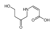 3-[(4-hydroxy-2-oxobutyl)amino]prop-2-enoic acid Structure