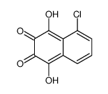 5-chloro-1,4-dihydroxynaphthalene-2,3-dione结构式